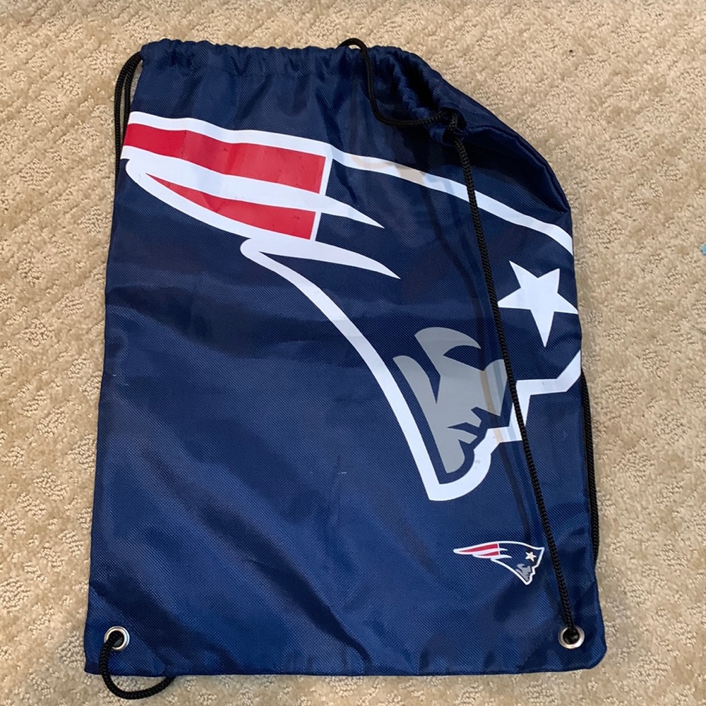patriots drawstring bag